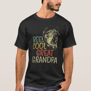 Mens Fischen Vatertag Cool Großer Großvater T-Shirt