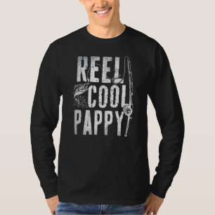 Mens Fischen Vatertag Papa Daddy Reel Cool Pa T-Shirt