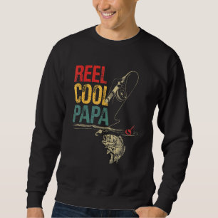 Mens Fishing Reel Cool Papa Vatertag für Fischer Sweatshirt