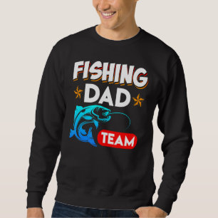 Mens Fishing Vater Team Angler Family Angel Daddy Sweatshirt