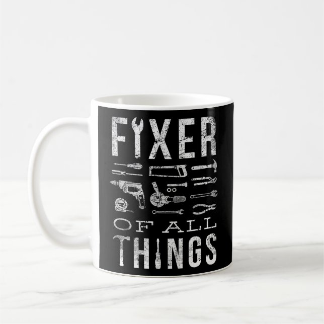 Mens Fixer aller Dinge Werkreparaturwerkzeug Handy Kaffeetasse (Links)