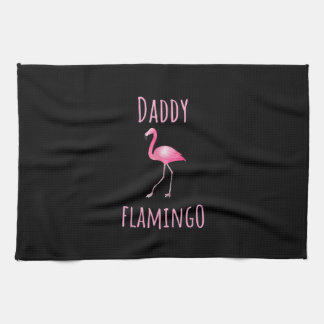 Mens Flamingo Gift Daddy Flamingo Summer Pink Bird Geschirrtuch