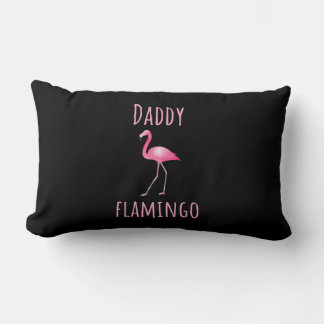 Mens Flamingo Gift Daddy Flamingo Summer Pink Bird Lendenkissen