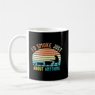 Mens Fleisch rauchen Geschenk Retro GRILLEN Grille Kaffeetasse