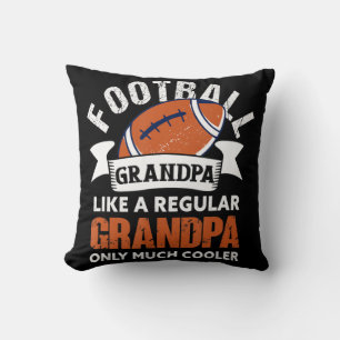Mens Football Opa Spaß Großvater Amerikanischer Fa Kissen