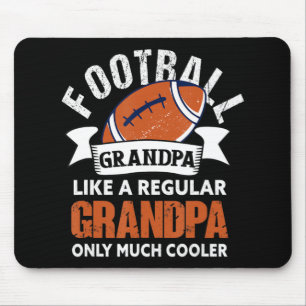 Mens Football Opa Spaß Großvater Amerikanischer Fa Mousepad