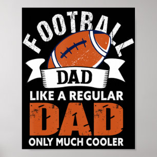 Mens Football Vater Spaß Vater American Football Poster