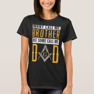Mens Freemason Vater Masonic Fraternal Freemasonal T-Shirt