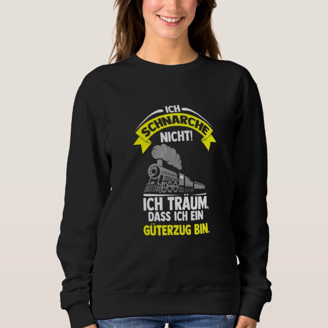 Mens Freight Train Modellbahn Sweatshirt (Vorderseite)