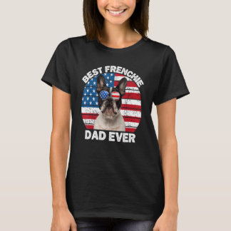 Mens Frenchie Dad 4th Of July French Bulldog For M T-Shirt