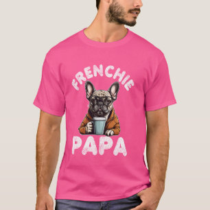 Mens Frenchie Papa Shirt Französischer Bulldog Kaf