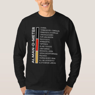 Mens Fun Alman O Meter für wahre Almans T-Shirt