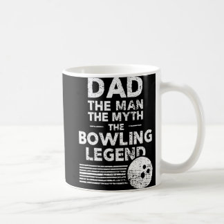 Mens Fun Bowling für Vater Der Mann der Mythos Kaffeetasse