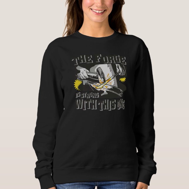 Mens Fun & Patriotic American Blacksmith mit Forg Sweatshirt (Vorderseite)