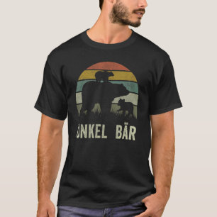 Mens Fun Vatertag Onkel Piece Bear Onkel 2 Junge T-Shirt