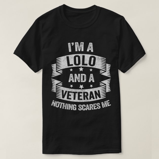 Mens Fun Veteran Lolo Apparel, Filipino Opa Sh T-Shirt (Design vorne)