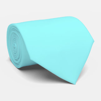 Mens Funky Cool Aqua Blue Schlicht Silky Neck Tie Krawatte