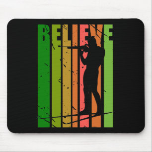 Mens Funky Mens schießt Gun Biathlon Ziel Sprung Mousepad
