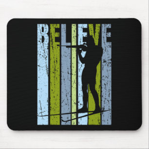 Mens Funky Mens Shooting Gun Biathlon Target Ski I Mousepad