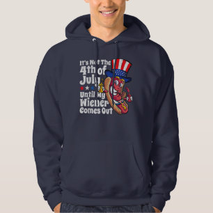 Mens Funny 4. Juli Hotdog Dackel kommt raus Hoodie