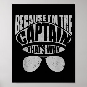 Mens Funny Airplane Pilot, weil ich der Titel T Poster