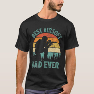 Mens Funny Airsoft Vintag Bester Airsoft Vater je T-Shirt