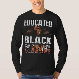 Mens Funny ausgebildet Black King Black Pride Hist T-Shirt