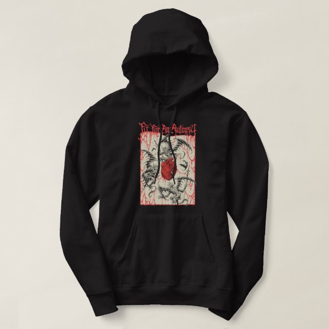 Mens Funny Australian Thart Deathcore ist Mord Hoodie (Design vorne)
