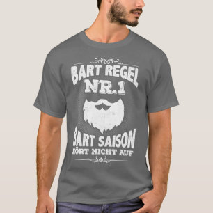 Mens Funny Bard Trägergeschenke Vollbart Sprichwor T-Shirt