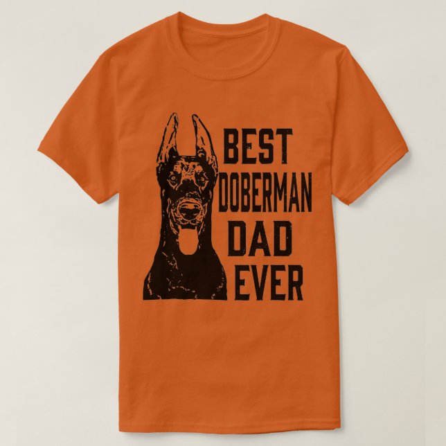 Mens Funny Best Doberman Dog Vater Ever Fathday T-Shirt (Design vorne)