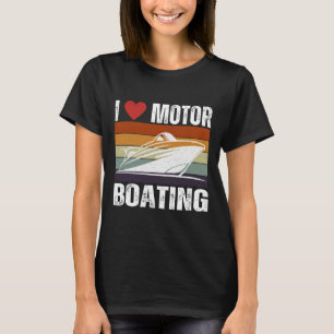 Mens Funny Boater Life Speed Boot Kapitän I Liebe T-Shirt