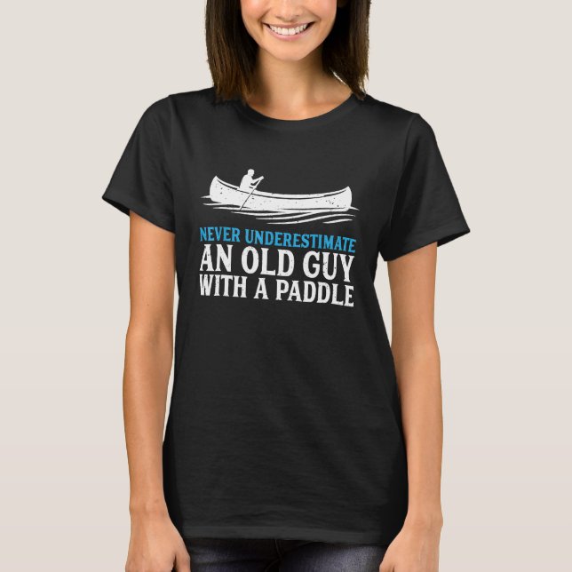 Mens Funny Canoeing Shirt für Männer Spaß Rowing C (Vorderseite)