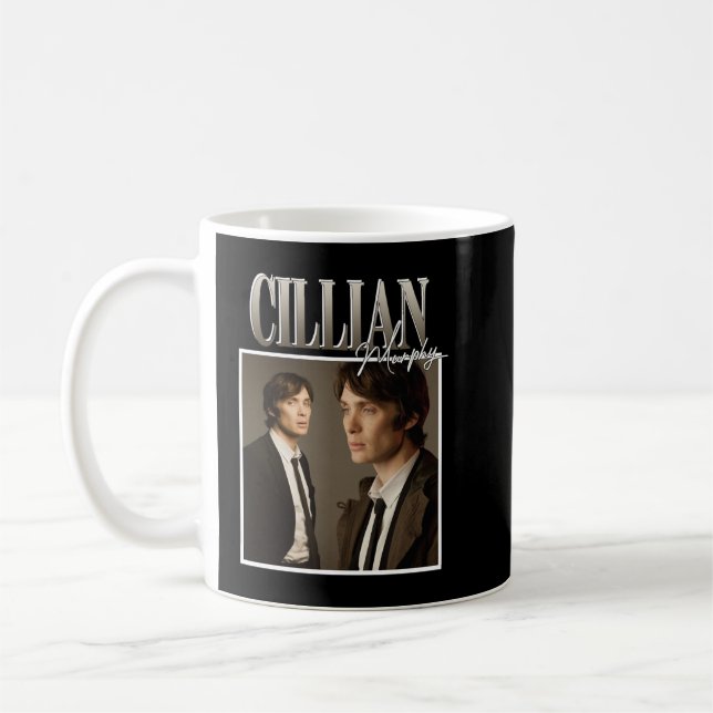 Mens Funny Cillian Murphy Christmas Kaffeetasse (Links)