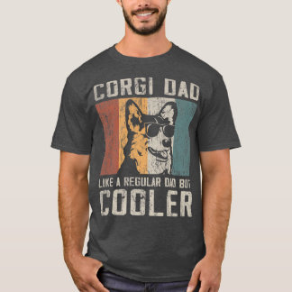 Mens Funny Corgi Vater wie ein regelmäßiger Vater, T-Shirt