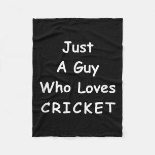 Mens Funny Cricket Zitat nur ein Typ, der Cric Lie Fleecedecke
