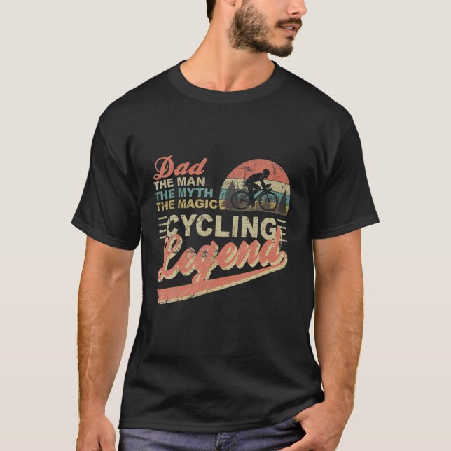Mens Funny Cycling Bike Für Vater I Gift Racing Bi T-Shirt (Vorderseite)