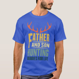 Mens Funny Daddy Vater und Sohn jagen Buddies für T-Shirt