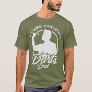 Mens Funny Darts Vater Natürlich im Phantastischen T-Shirt