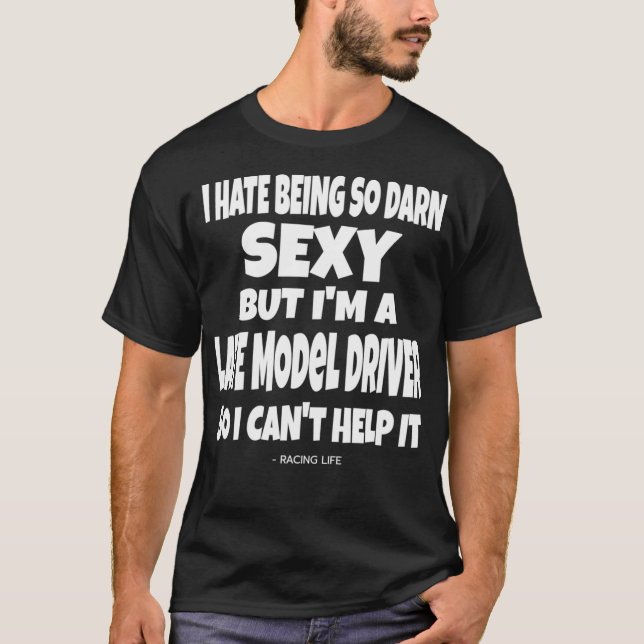 Mens Funny Dirt Track Quote Spate Model T-Shirt (Vorderseite)