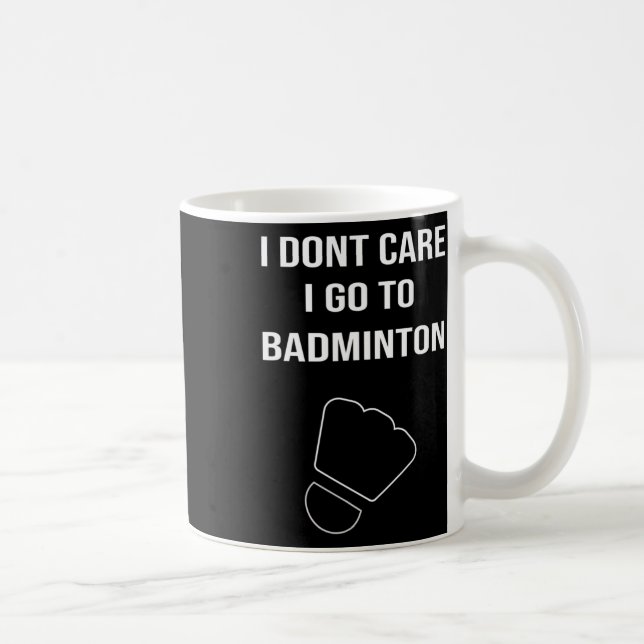 Mens Funny Dminton Gift Shuttle Player Sprichwort Kaffeetasse (Rechts)