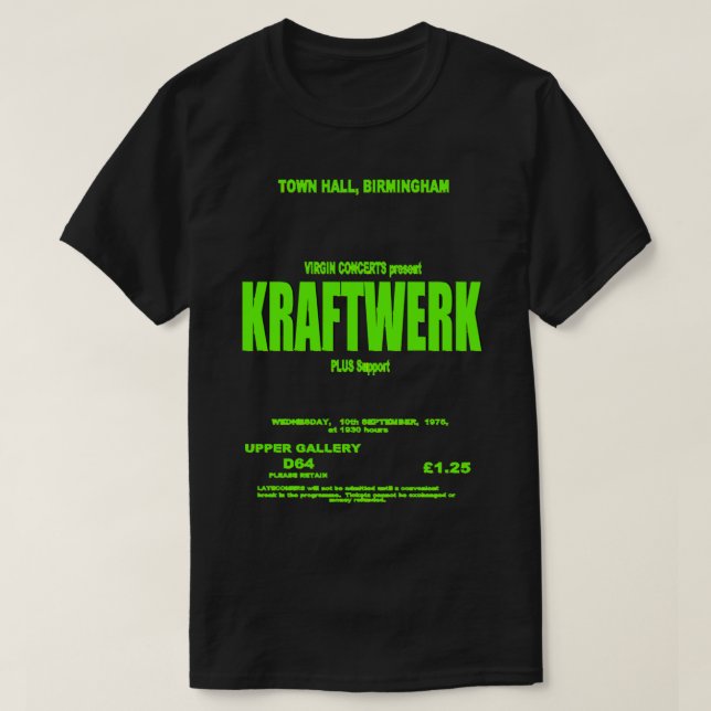 Mens Funny Electronic Kraftwerk Musik Geschenke fü T-Shirt (Design vorne)