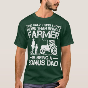 Mens Funny Farms Traktor Retro Bauer Bonus Vater T-Shirt