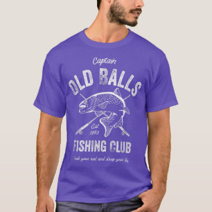 Mens Funny Fishing Birthday Alte Balls für Mens 60 T-Shirt