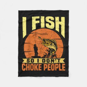 Mens Funny Fishing Quotes Joke Sarcasm Fleecedecke