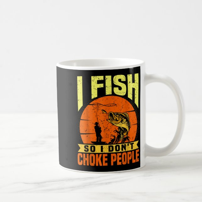Mens Funny Fishing Quotes Joke Sarcasm  Kaffeetasse (Rechts)