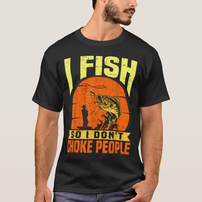 Mens Funny Fishing Quotes Joke Sarcasm  T-Shirt (Vorderseite)