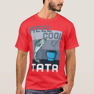 Mens Funny Fishing Reel Cool Tata Vatertag T-Shirt