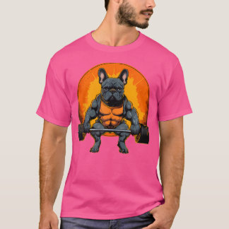 Mens Funny French Bulldog Fitness Gy T-Shirt