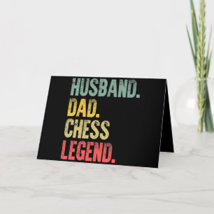 Mens Funny Gift Husband Vater Schach Legende Feiertagskarte