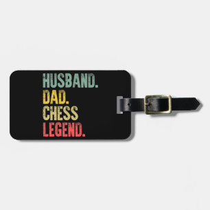 Mens Funny Gift Husband Vater Schach Legende Gepäckanhänger